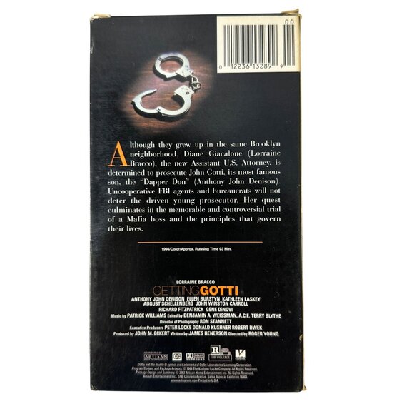 Getting Gotti VHS 1994 Lorraine Bracco Murder Drama Artisan Home Entertainment R - Picture 2 of 8